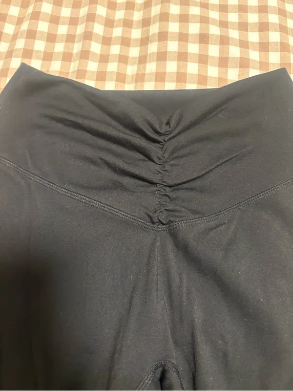 Aoxjox Workout Illusion Ruched Leggings 26" - Image 3