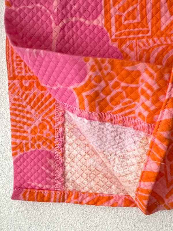 Lilly Pulitzer White Label Orange Pink Floral Sneaky Teaky Pants Size 8 - Image 8
