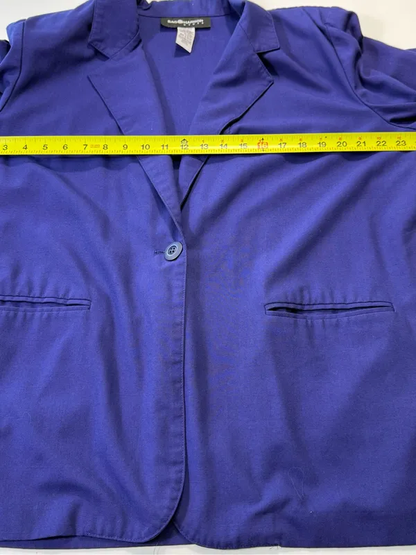 Sag Harbor Cobalt Blue Single-Button Blazer Size 18W - Image 4