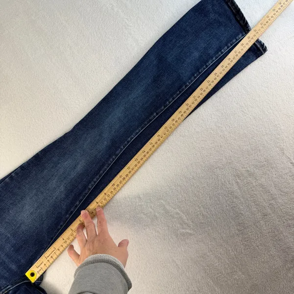 Disclosure 0/24 Jeans Flare Bootcut Dark Wash Stretch Denim Pant Blue Flattering - Image 12