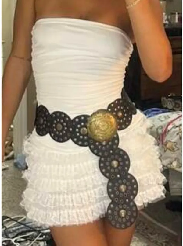 White Strapless Dress Size XS - Image 3