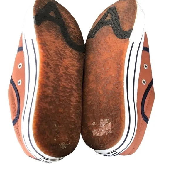 Superga x Alexa Chung Cotu Sneaker Blue/ 7.5 Orange Rust Lace Up Casual Classic - Image 5