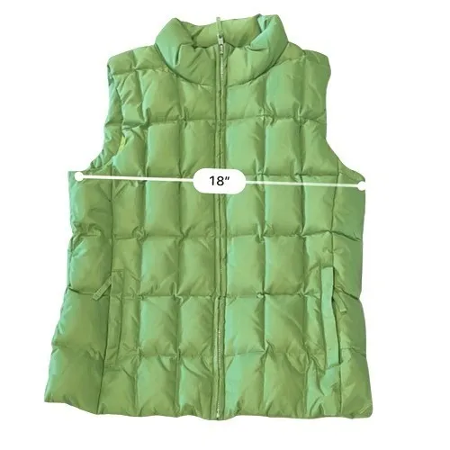 Gap‎ Vintage Down Puffer Zipper Winter Washable Vest Green MEDIUM Outdoor - Image 6