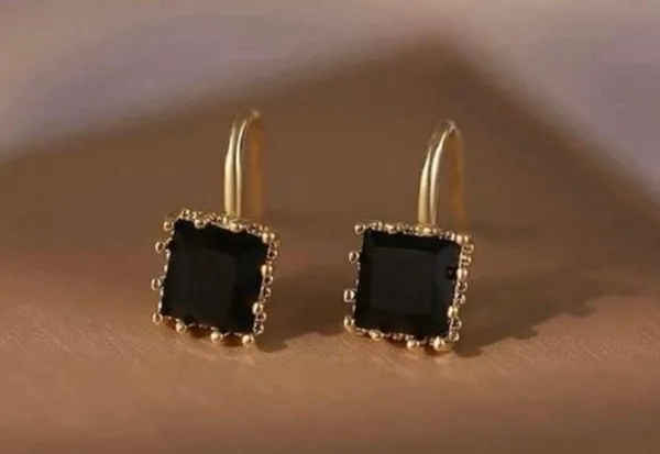 Women's CZ Cubic Zirconia Dangle Drop Earrings Gold - Image 2