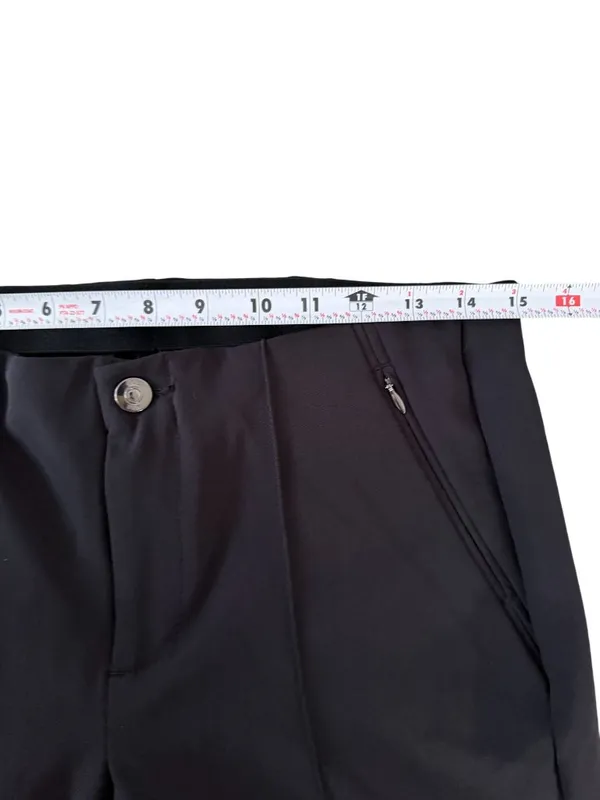 MAC Black Pleated Dress Ankle Pants Size Medium - Image 5