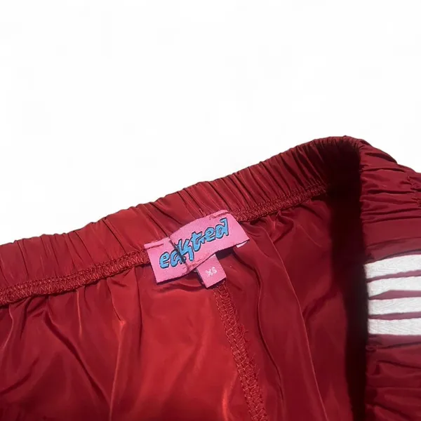 Edikted Track Red Pants Bow - Image 2