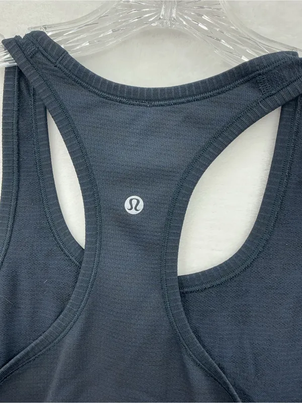 lululemon athletica Black Racerback Tank with Minimal Line Graphic 1131 - Image 4