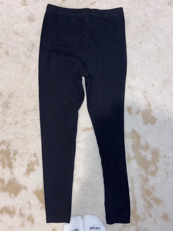 black cotton leggings - Image 2