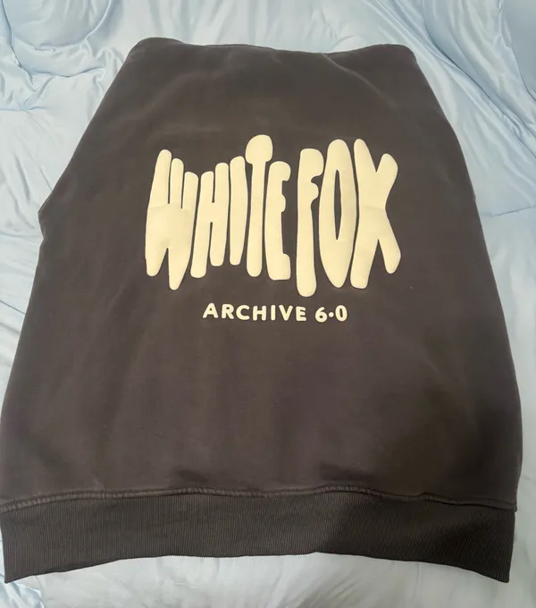 White Fox Grey Hoodie - Image 2