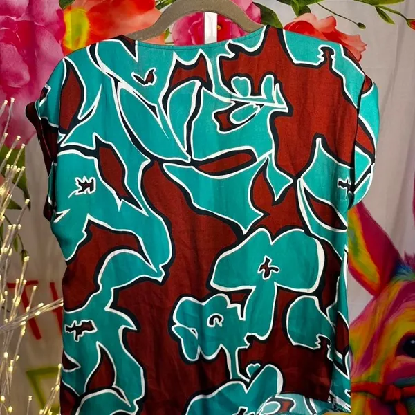 S39. Nine West multicoloured floral blouse Size XS - Image 3