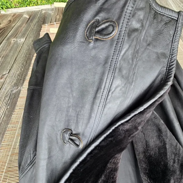 VTG Michael Joseph 🇺🇸 Made Fur&Leather Jacket, M Black Size M - Image 6
