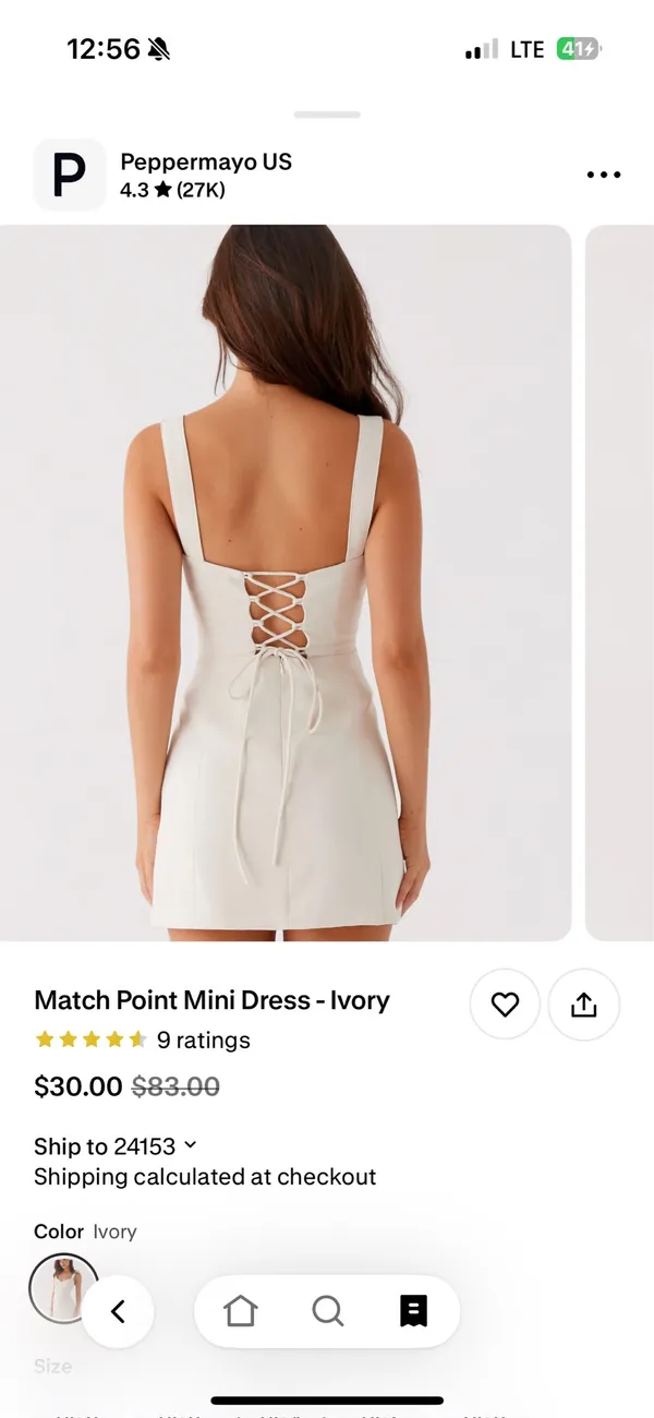 Peppermayo Mini Dress White - Image 2