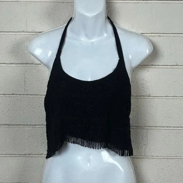 Halter Embroidered Black one size Size undefined - Image 7