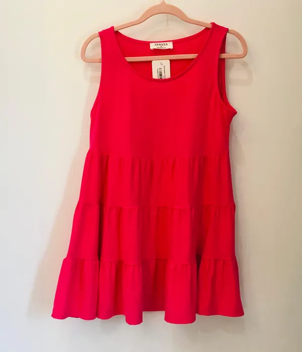 NWT Hot pink Boutique ruffle tank sz Sma - Image 2