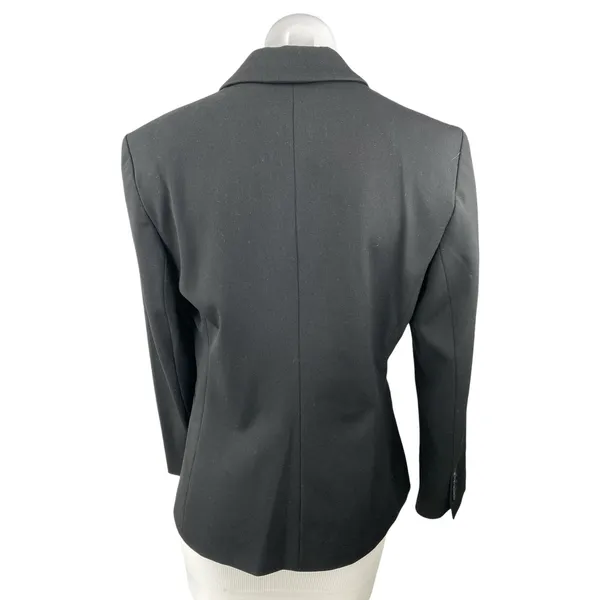 Express Women's Black Long Sleeve Notch Collar One Button Blazer Coat Jacket S - Image 2