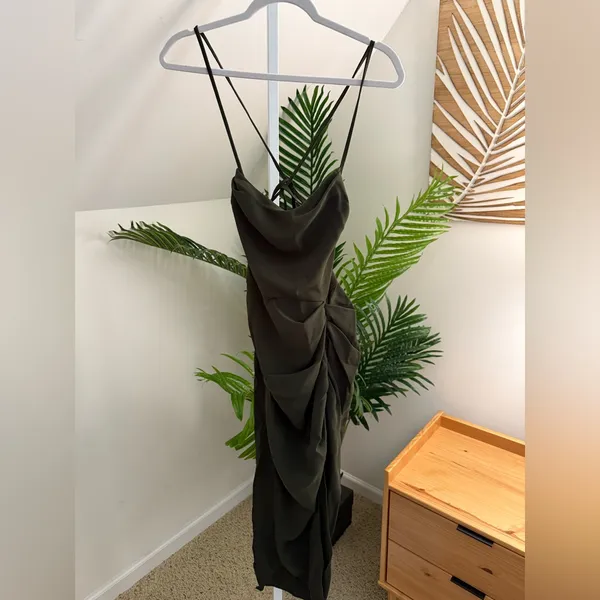 Amanda‎ Uprichard Jasalina Dress Ponderosa Green XS - Image 4