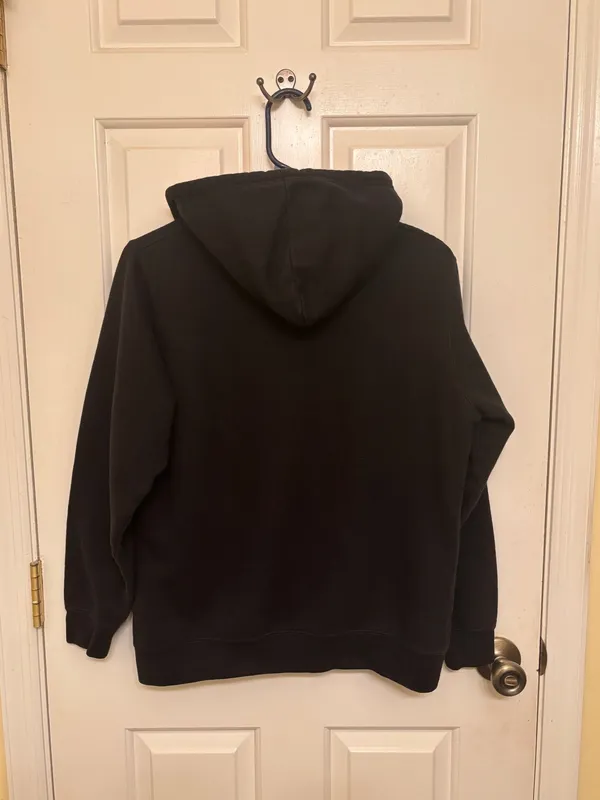 Cincinnati Bengals Woman’s NFL Black and Orange Stitched Logo Hoodie Sweatshirt - Image 3