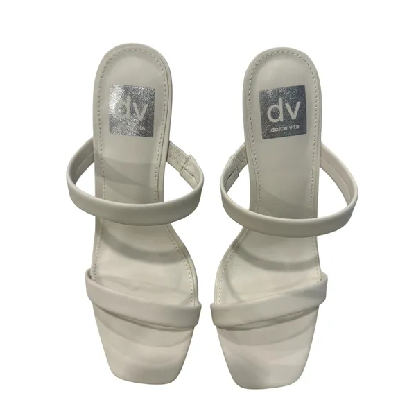 DV Dolce Vita Yorke Two-Band Square-Toe High-Heel Dress Sandals, Size 6.5 - Image 3