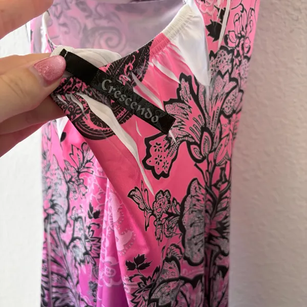 Pink & Purple Ombre Paisley Open Back Top - Image 6