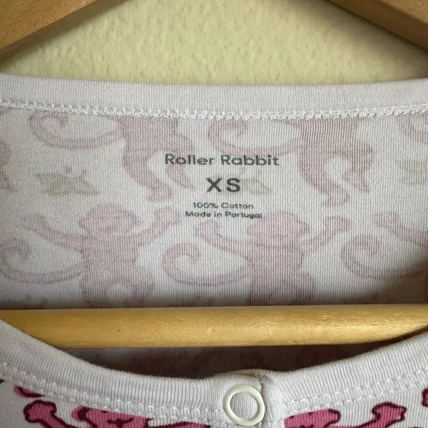 Roller Rabbit Women's Henley Monkey Print Pajama Top - Image 4