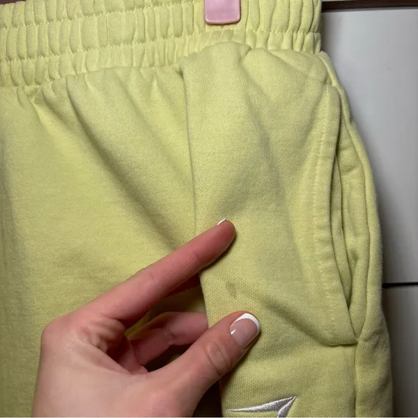 Gymshark Training Sweat Shorts Yellow - Image 6