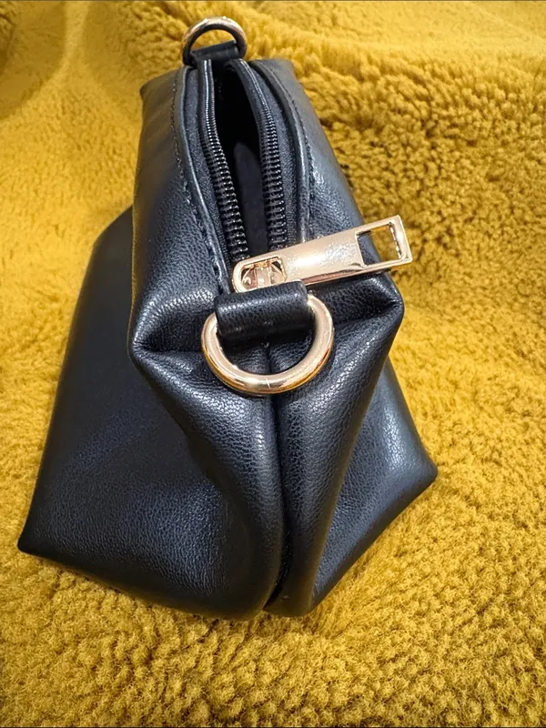 Anthropologie Black Leather Small Bag - Image 6