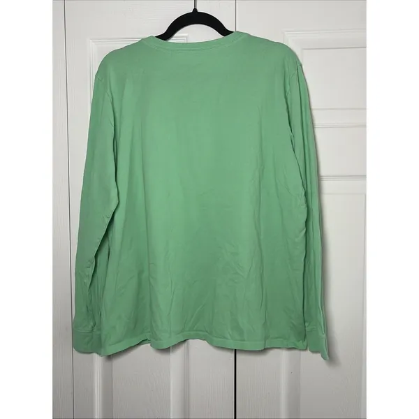 Life is Good Crusher Flamingo Womens Green Christmas Cotton Size XL Coastal - Image 5