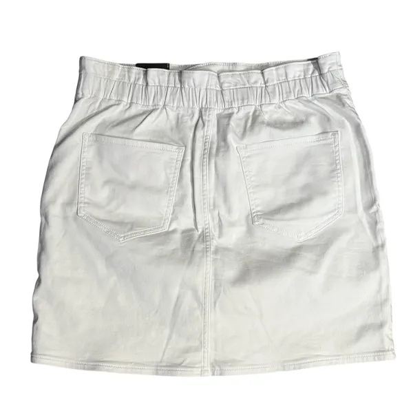 Express Super High Rise white denim skirt - Image 2