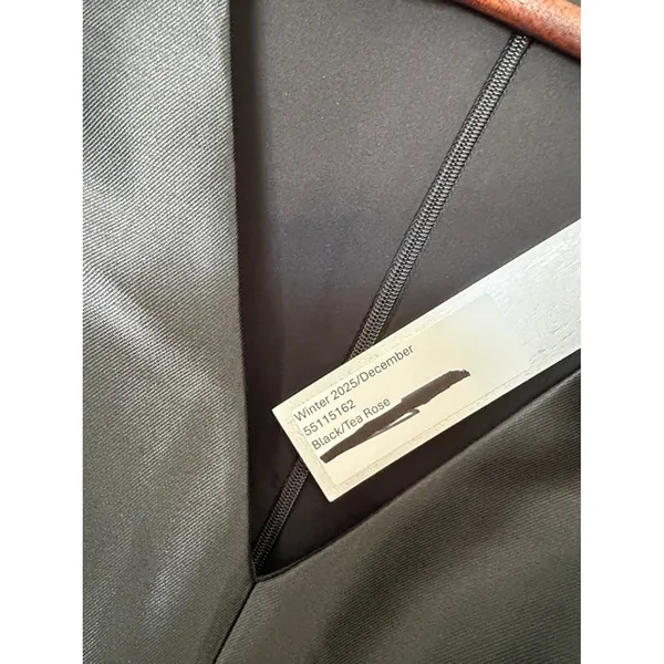 Kay Unger Ombre Satin Midi Dress Black Blush Bow Waist Size 6 NWT - Image 5