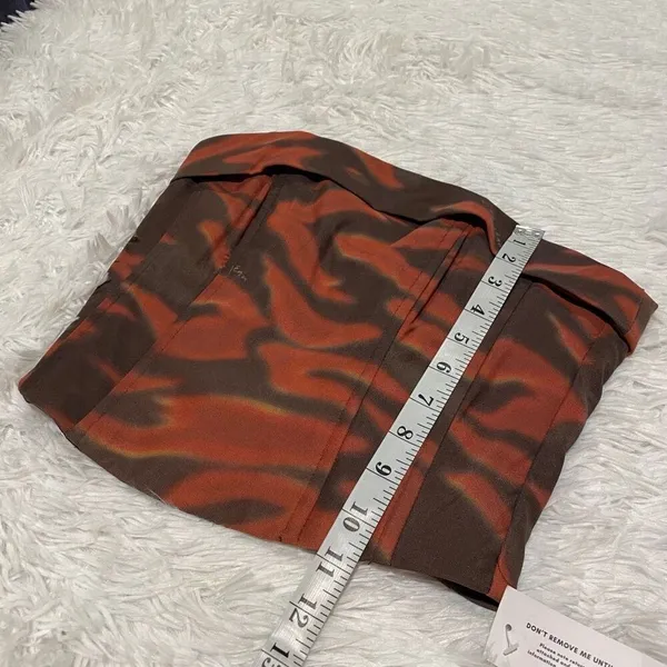 NEW With Jean Carla Corset in NYX Red Brown Tye Dye Size XS - Image 4
