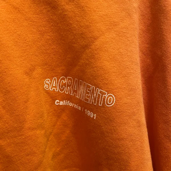 Sacramento Cinch Bottom Pullover Orange Size XL - Image 4