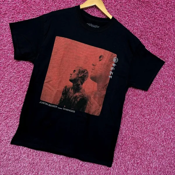 Justin Bieber Changes Album Cover Art Contemporary R&B Tee Large - Image 3
