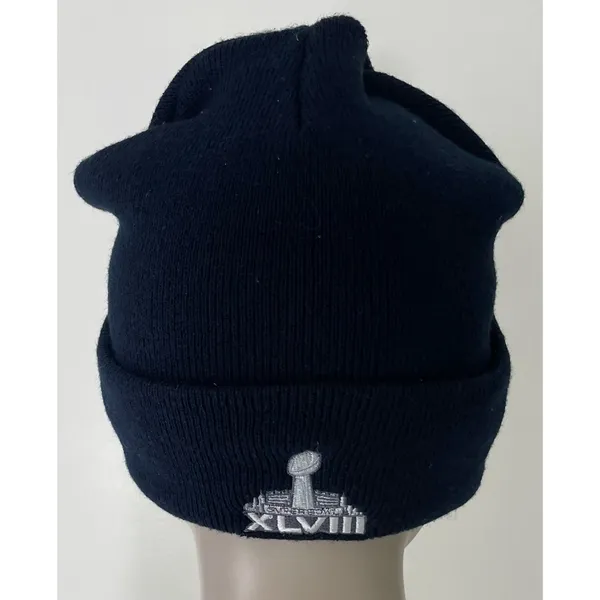 Navy Blue Denver Broncos Super Bowl XLVIII Knit Hat - Image 10