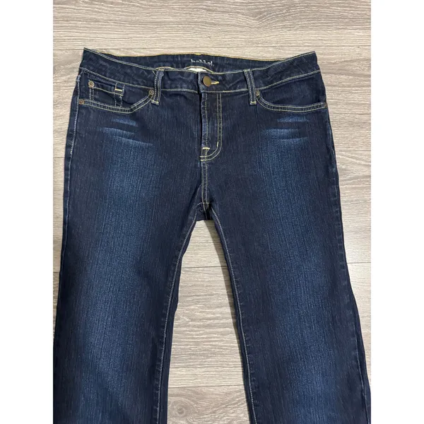 Hello! SkinnyJeans Size 30 Dark Wash Bootcut 30x32 Denim‎ Indigo Low Rise Y2K - Image 9