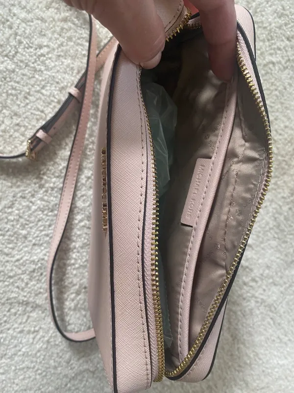 Michael Kors Jet Set East West Crossbody Bag Powder Blush Gold - Image 4