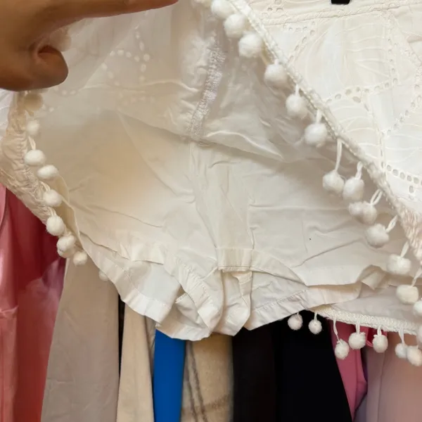 Lilly Pulitzer Lorelie‎ Skort Resort White Size 8 Lace PomPoms - Image 10
