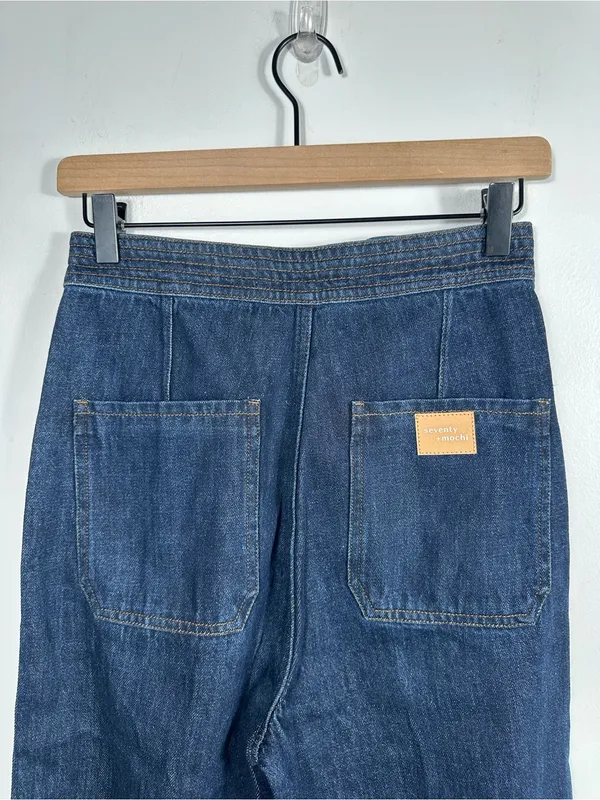 Seventy +‎ Mochi Marie Sailor Jeans 25 High Rise Wide Leg Button Front - Image 6