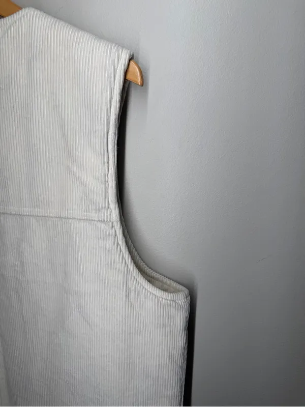 Aritzia TNA Corduroy Quilted Oversized Zip Vest Workwear Barncore Streetwear - Image 14