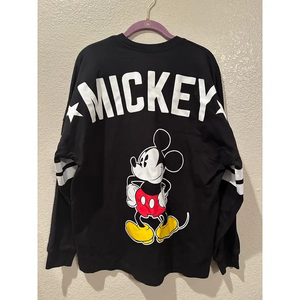 NWOT Disney Mickey Mouse Icon Black Longsleeve Crewneck M - Image 3