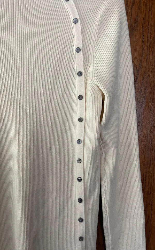 Tea N Rose Beige Long Sleeve Top - Image 2