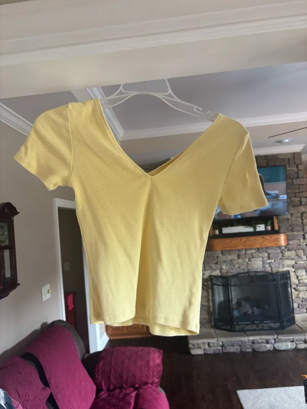 Yellow Garage Crop Top - Image 2