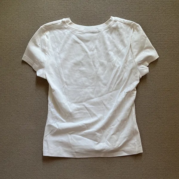Edikted White Graphic Tee - Short Sleeve - Image 2