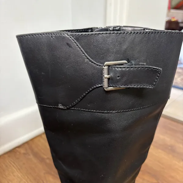 Lauren Ralph Lauren Boots Women 8.5B Sigrid Tall Riding Black Leather Equestrian - Image 6