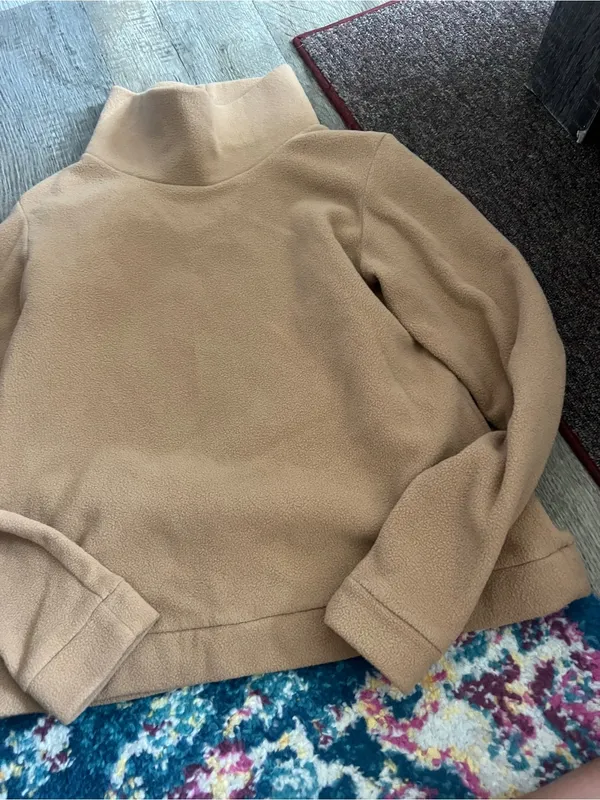 Dudley Stephen’s Women's Camel Mock Neck Cozy Sweater - Image 6