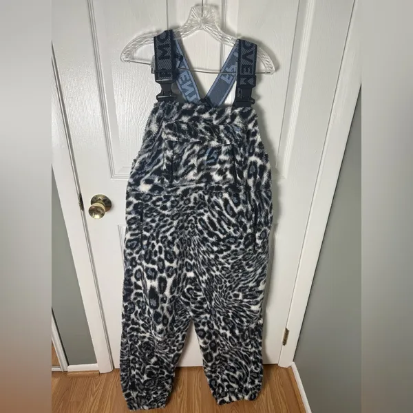 Free People Hit The Slopes Salopette in Snow Leopard Combo L - Image 2