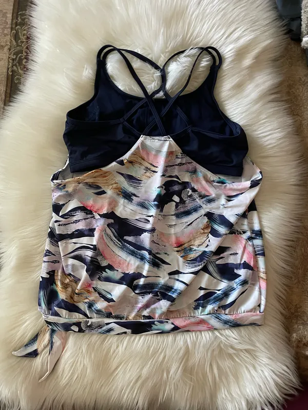 Athleta Vivid Side Tie Tankini Top - Image 7