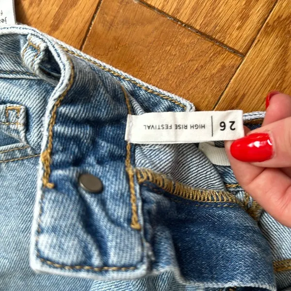 Pacsun High Rise Jean Shorts - Image 5