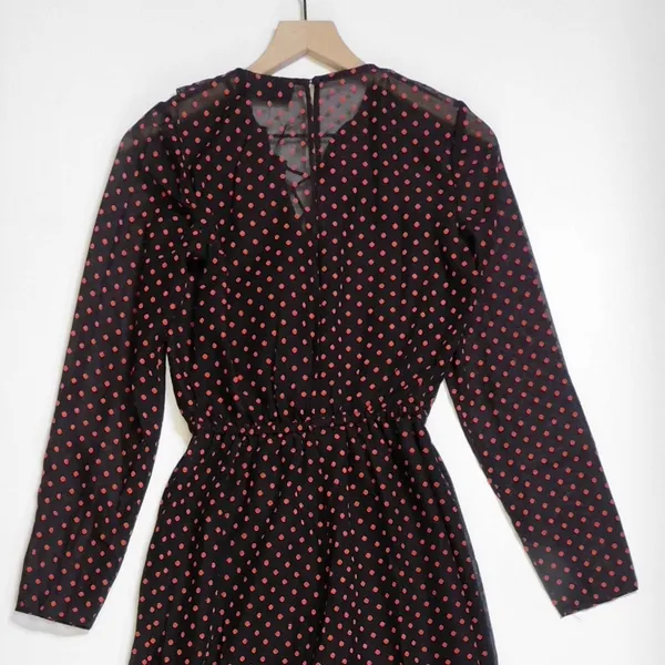 NWT!! THE FIFTH LABEL Titania Jumpsuit Black Red Clip Dot Dots Ruffle X-Small - Image 8