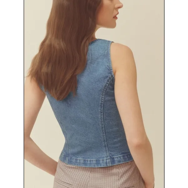 Reformation Tai Denim Top 6 - Image 8