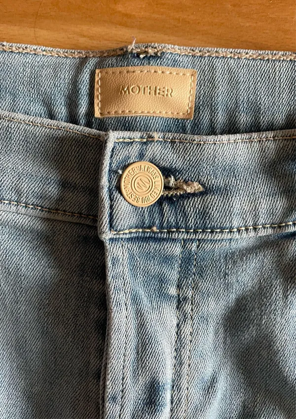 Awesome Mother Denim The Tripper Ankle Fray Jeans in Island Time - Sz 32 - Image 4
